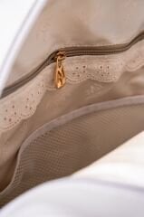 Gri Renk Deri Anne Bebek Bakım Sırt Çantası