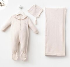 Organik Triko Tulum Seti- 3 Parça-0.3 Ay