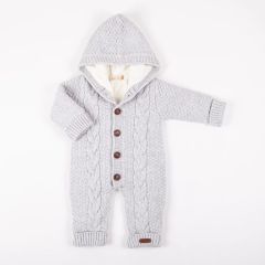 Gri Saç Örgülü Yünlü Tulum