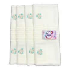 Yeşil Çiçek Detaylı Çift Kat Triko Battaniye