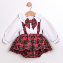 Kırmızı Çantalı Romper Seti