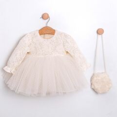 Tüllü Çantalı Elbise