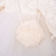 Tüllü Çantalı Elbise