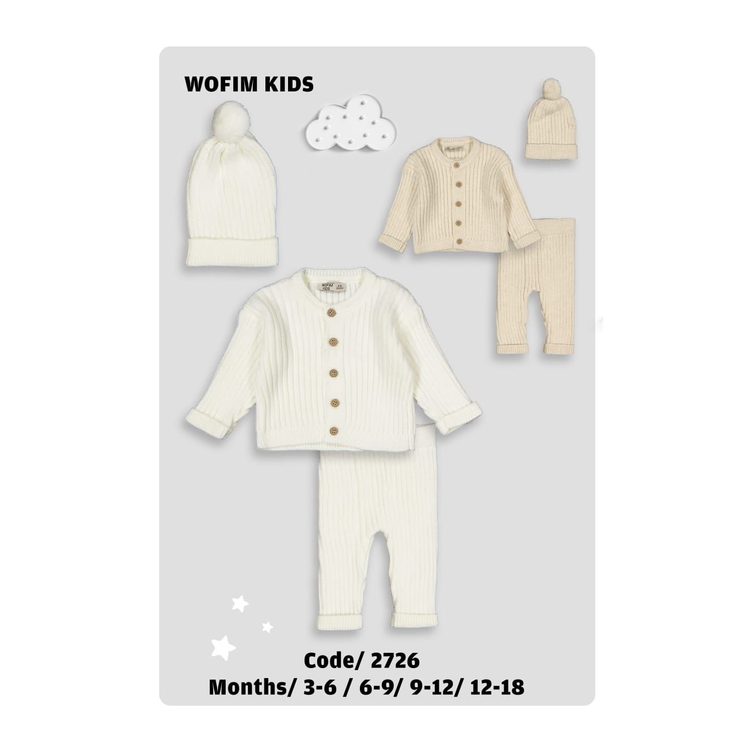 Bej Yünlü Takım / 6-18 Ay 12-18 AY