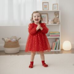 Kırmızı Yıldızlı Elbise