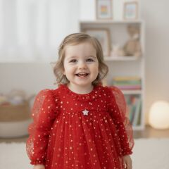 Kırmızı Yıldızlı Elbise