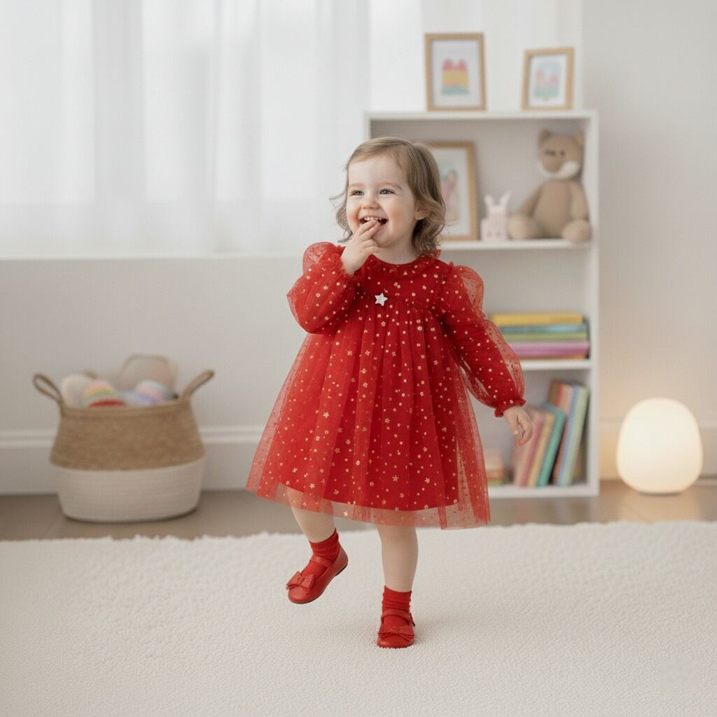 Kırmızı Yıldızlı Elbise