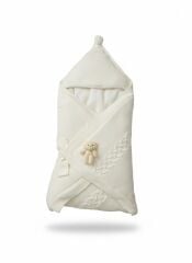 Krem Yünlü Kundak Battaniye