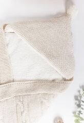 Bej Yünlü Kundak Battaniye