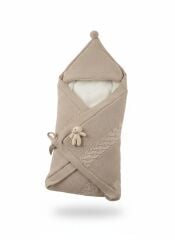 Bej Yünlü Kundak Battaniye
