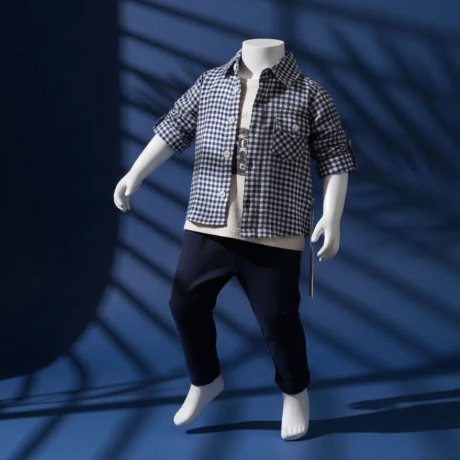 Lacivert Oduncu Gömlekli Takım