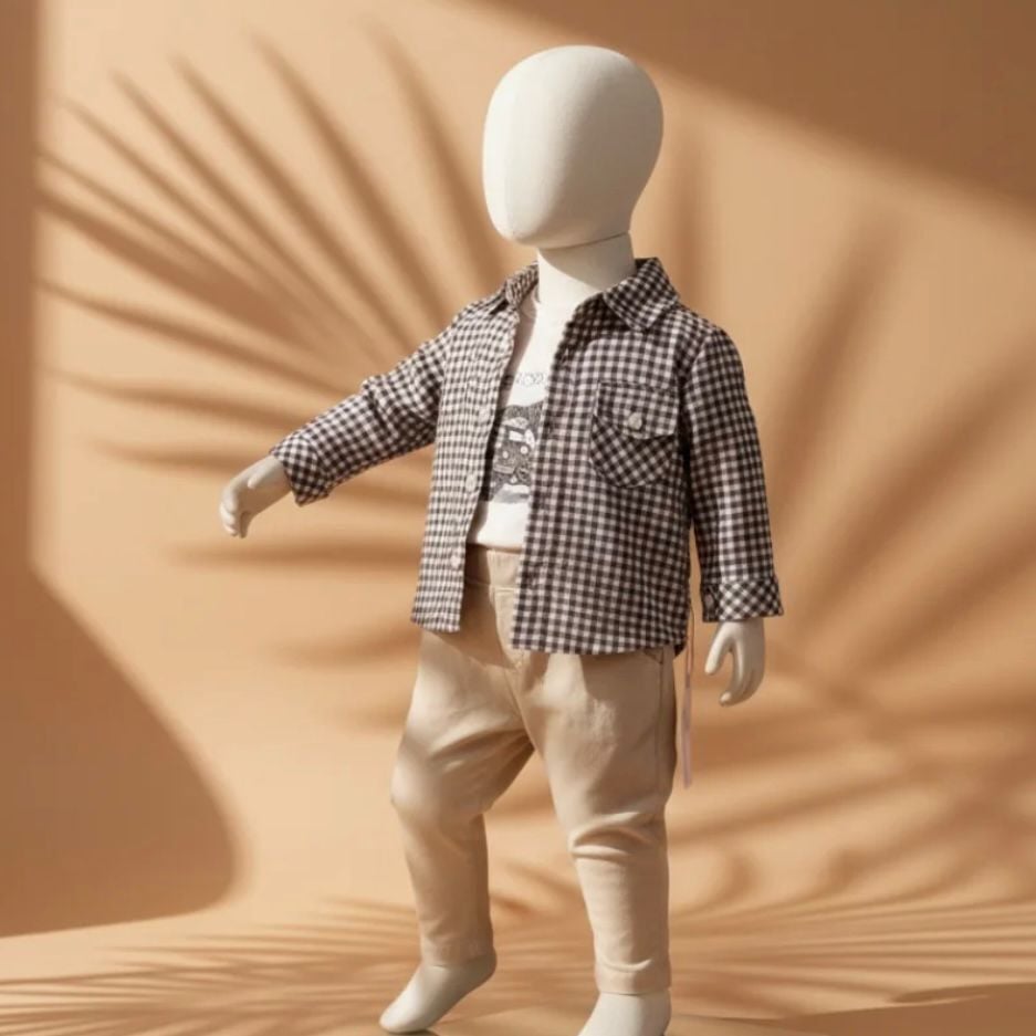 Kahverengi Oduncu Gömlekli Takım