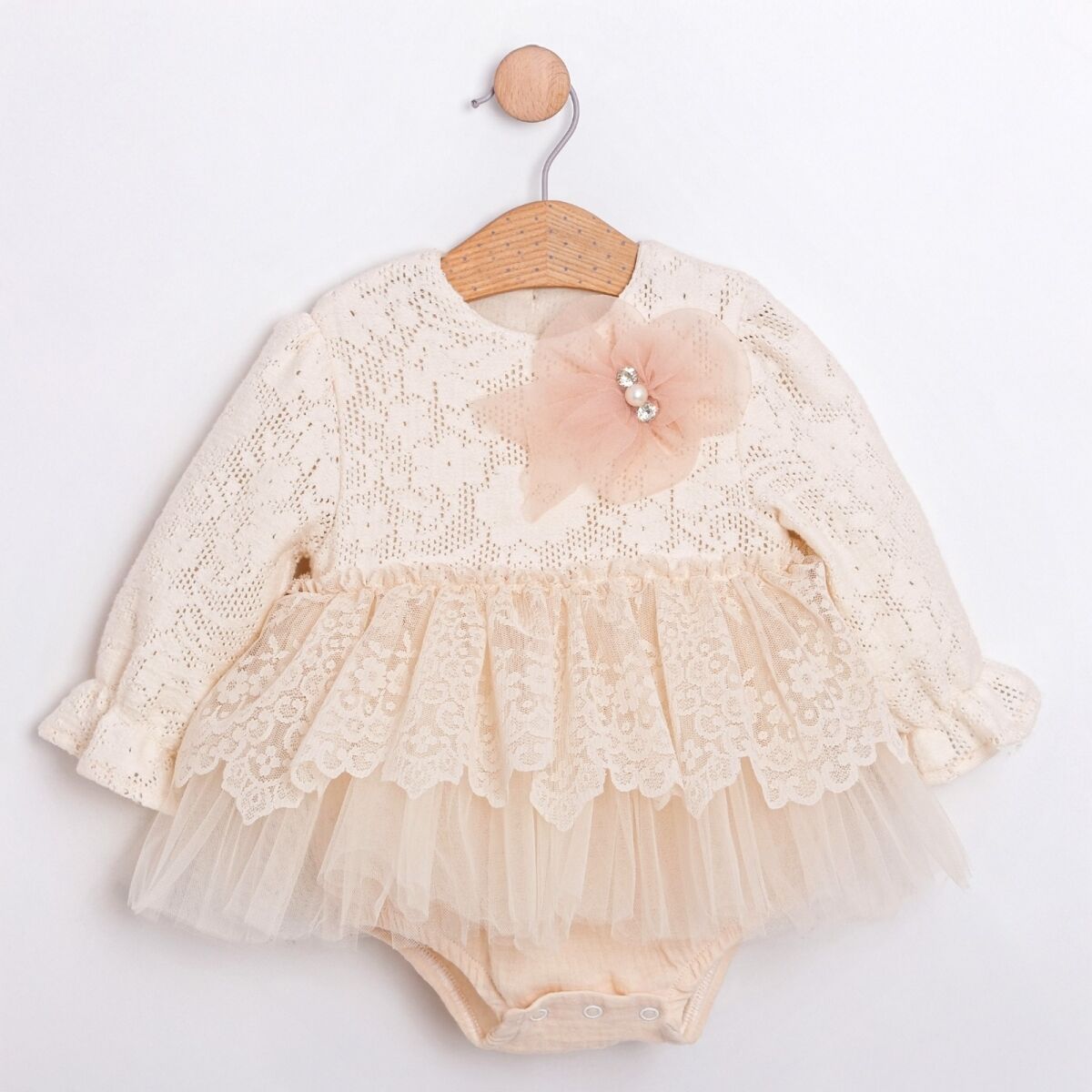 Tüllü Romper Elbise