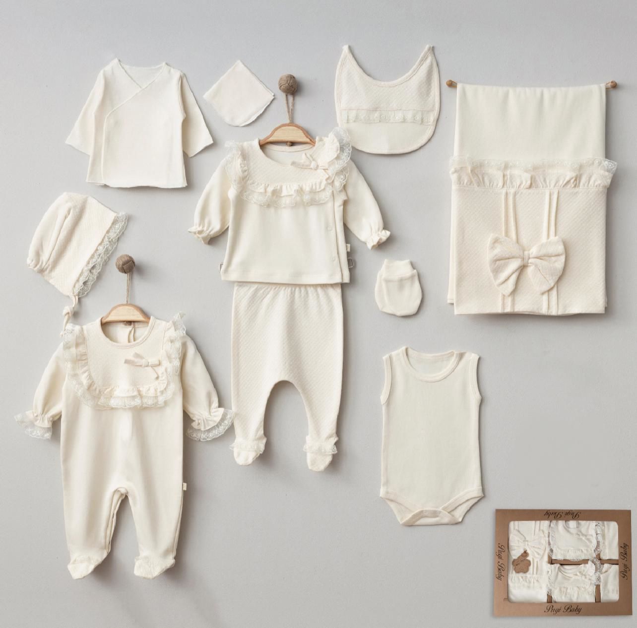 Ekru Jakarlı Hastane Çıkışı- 10 Parça