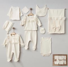 Ekru Jakarlı Hastane Çıkışı- 10 Parça