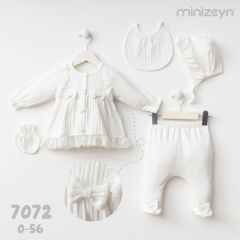 Beyaz Zıbın Takımı- 0.3 Ay - 5 Parça