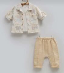 Erkek Müslin Üçlü Takım