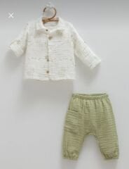 Erkek Müslin Üçlü Takım