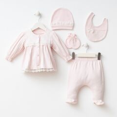 Kız Bebek Seti- 0.3 Ay- 5 Parça