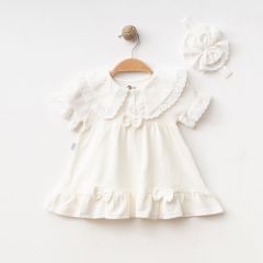 Fisto Yakalı Elbise ve Bandana