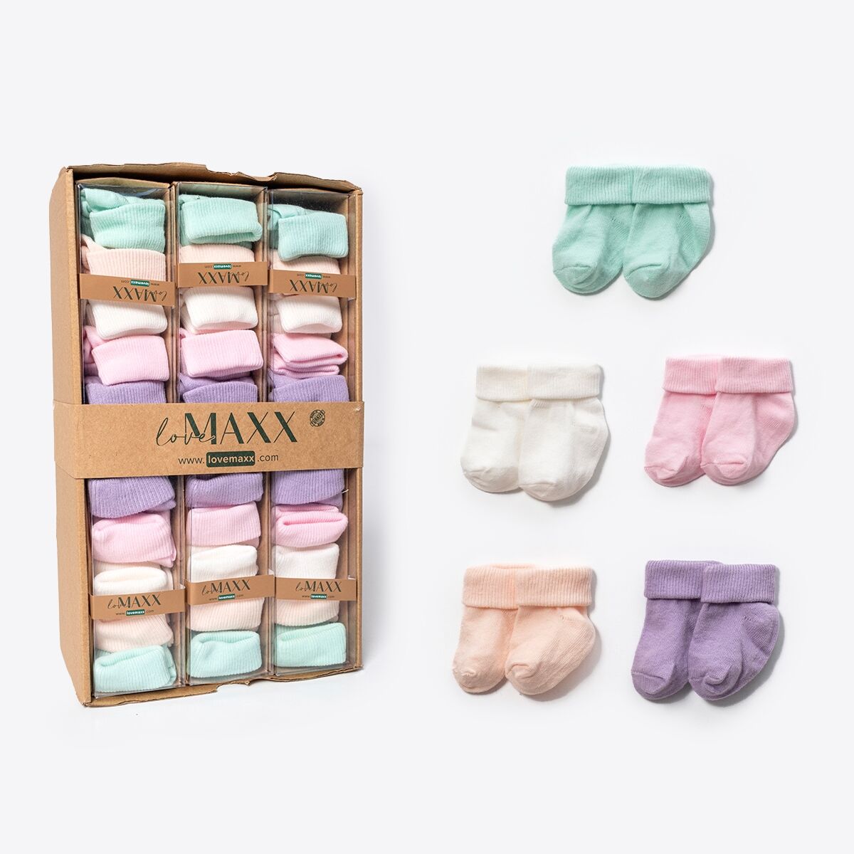 5 Çift Karışık Çorap- Kutulu- 0.6 ay
