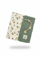 İkili Battaniye ve Emzik Zinciri Seti