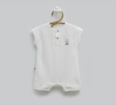 Beyaz Jakarlı Tulum