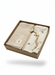 İkili Battaniye ve Emzik Zinciri Seti