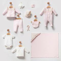 Çiçek Detaylı Kız Hastane Çıkışı- 10 Parça