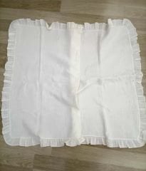 Fırfır Detaylı Müslin Battaniye- Dört Kat