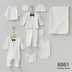 Lacivert Papyonlu 10 Parça Hastane Çıkışı