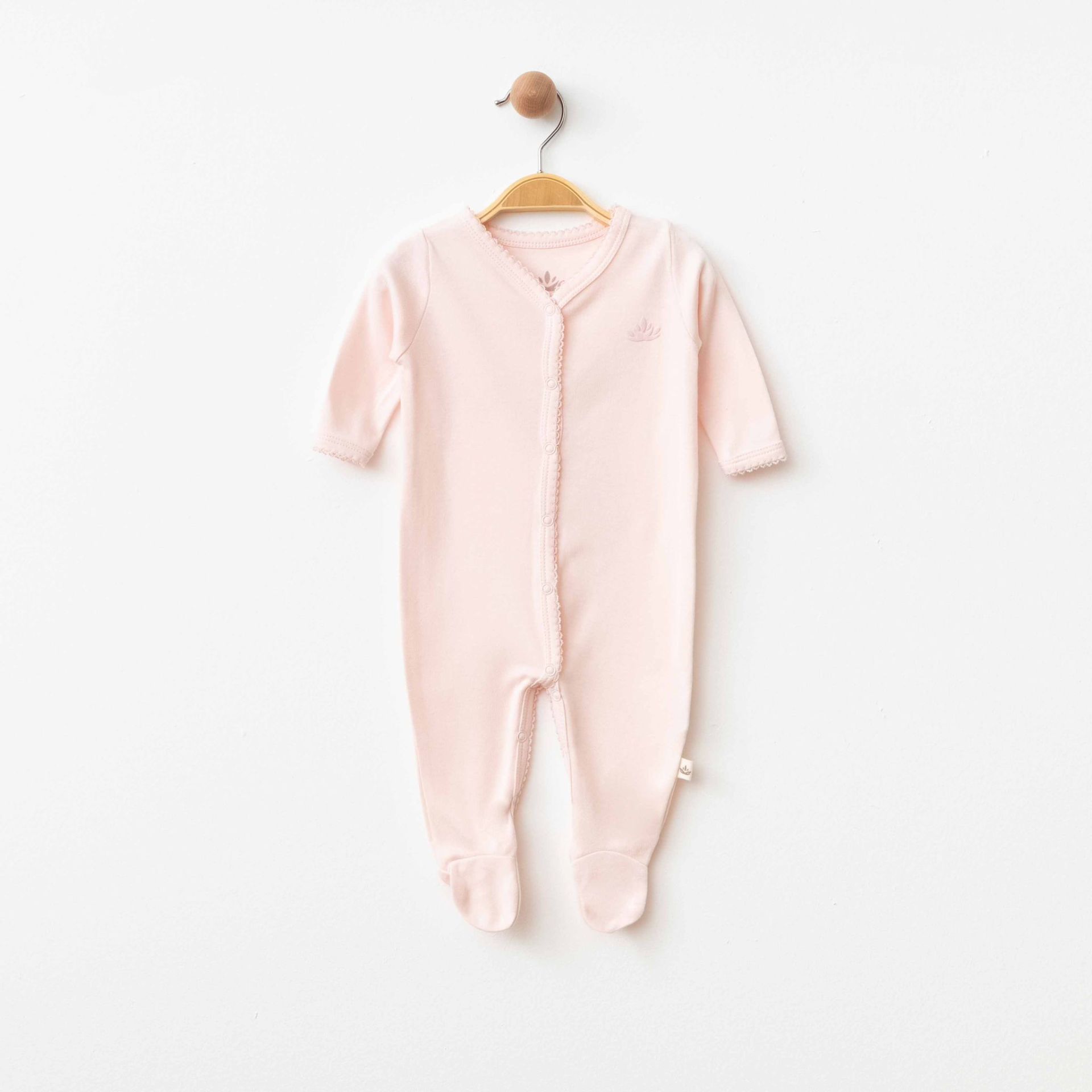 Organik Ayaklı Lotus Tulum-Pembe