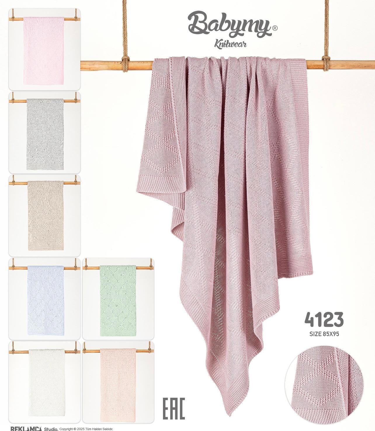 Triko Battaniye- Ölçü :95x85 cm