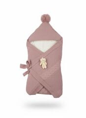 Gül Kurusu Yünlü Kundak Battaniye