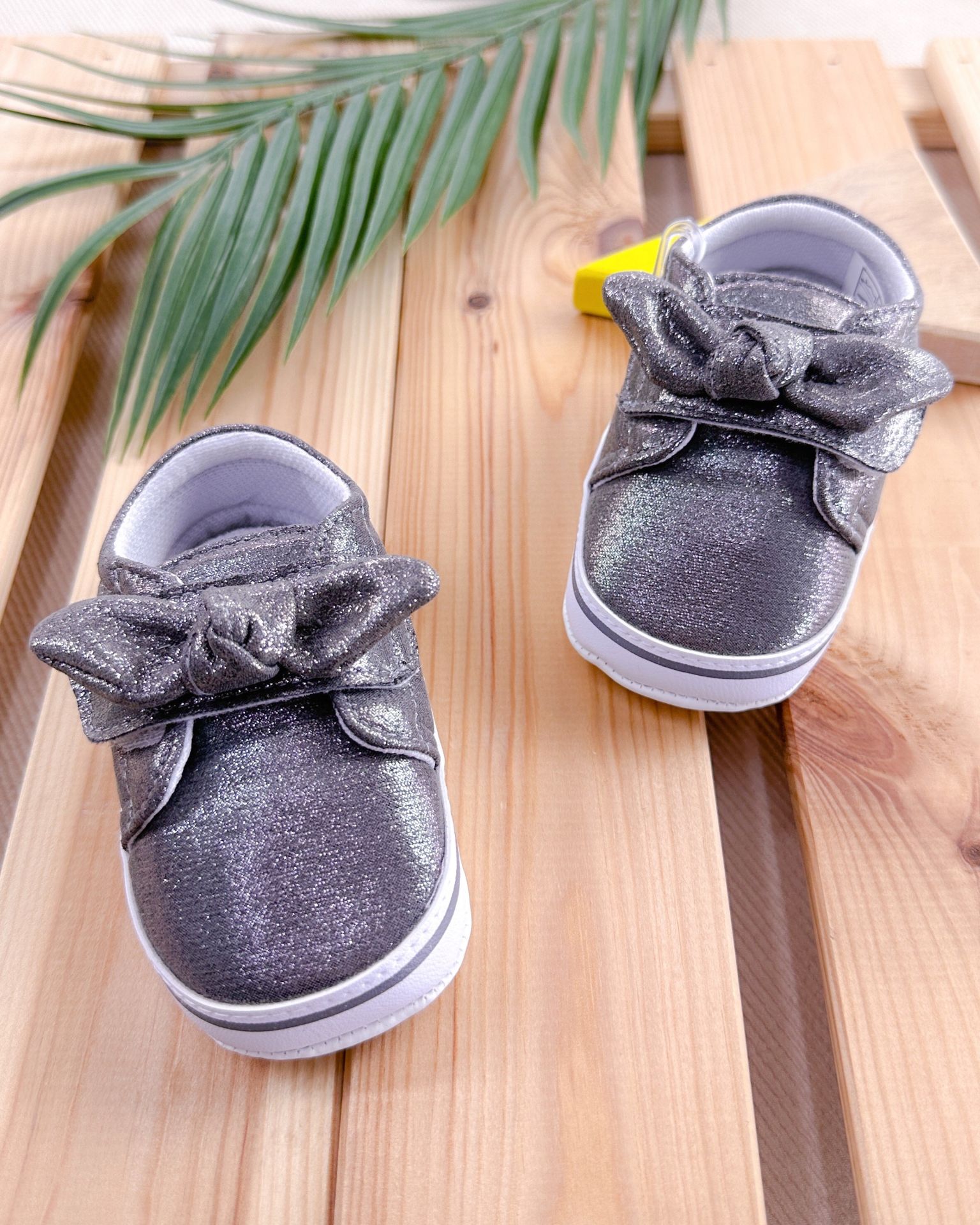 Fiyonk Detaylı Patik Ayakkabı- Koyu Gri