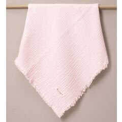 Müslin Battaniye-Pembe Renk
