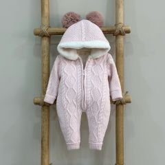 Yünlü Tulum- Pembe Renk