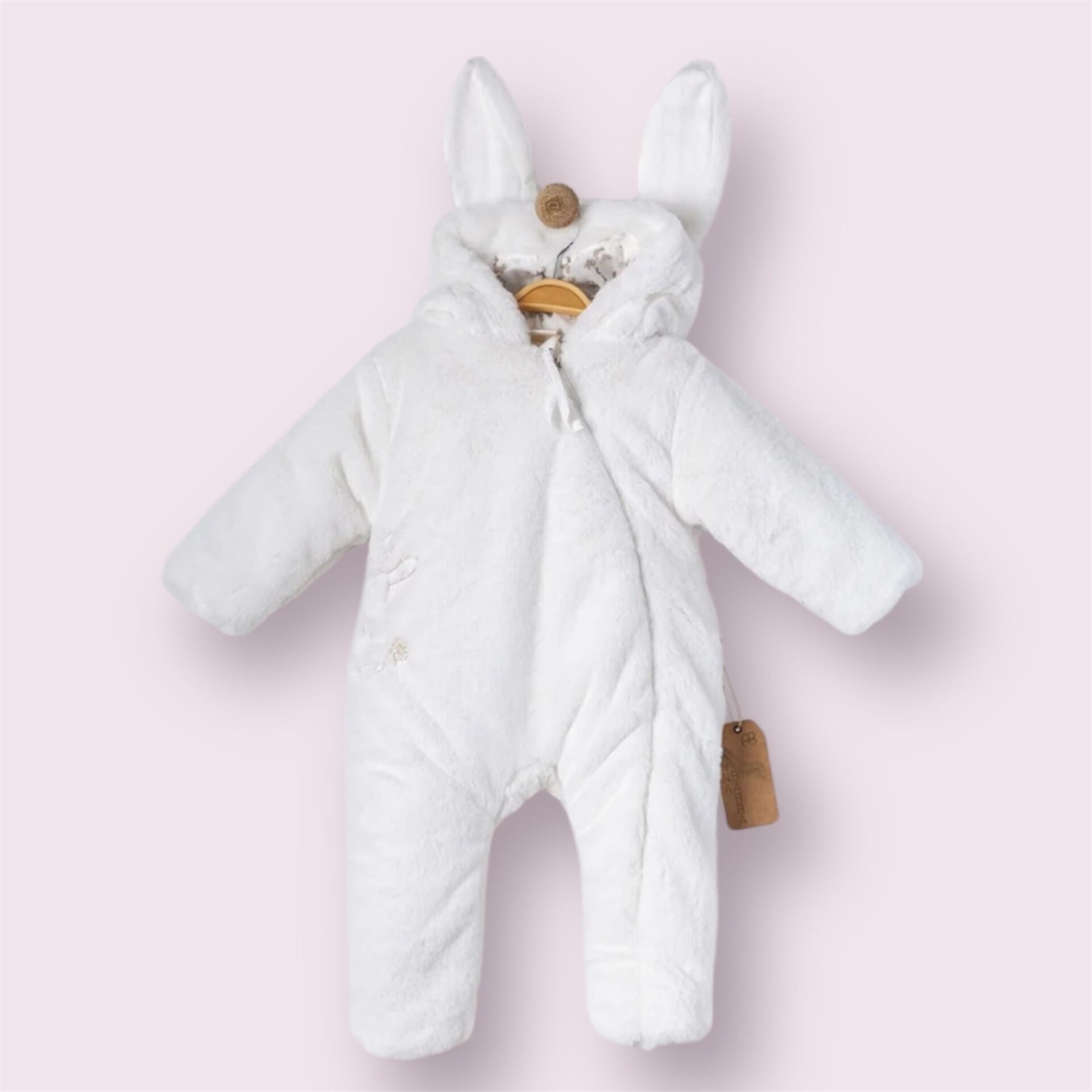 Ekru Welsoft Tavşan Tulum