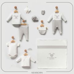 Gri Ayıcık Erkek Hastane Çıkışı- 10 Parça