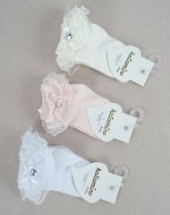 Kalp Detaylı Kısa Çorap- 6.12 ay