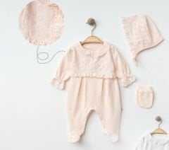 Somon Fisto Detaylı Tulum- 2 Parça