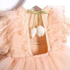 Lale Detaylı Kız Romper