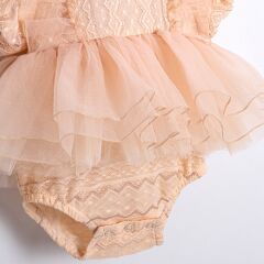 Lale Detaylı Kız Romper