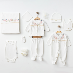 Nergis İşlemeli Hastane Çıkışı- 10 Parça