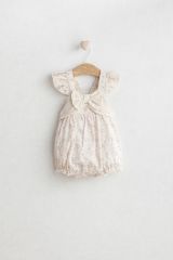 Çiçek Desenli Askılı Tulum