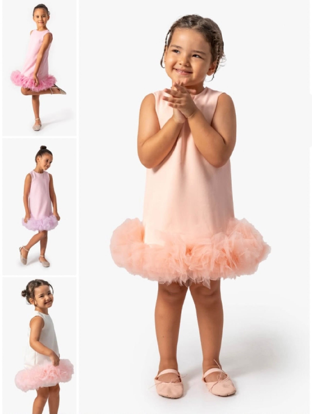 Tütülü Abiye Elbise- Lila