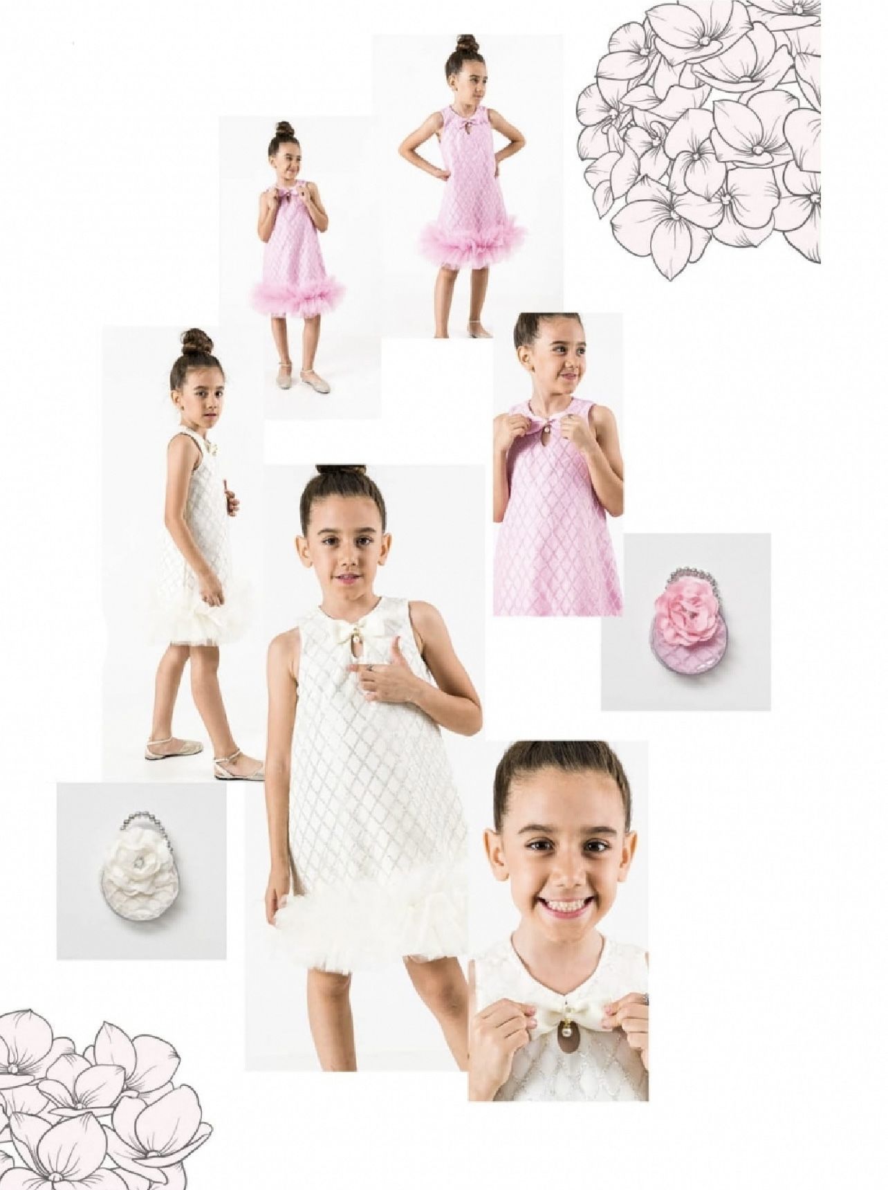 Çantalı Abiye Elbise- Ekru