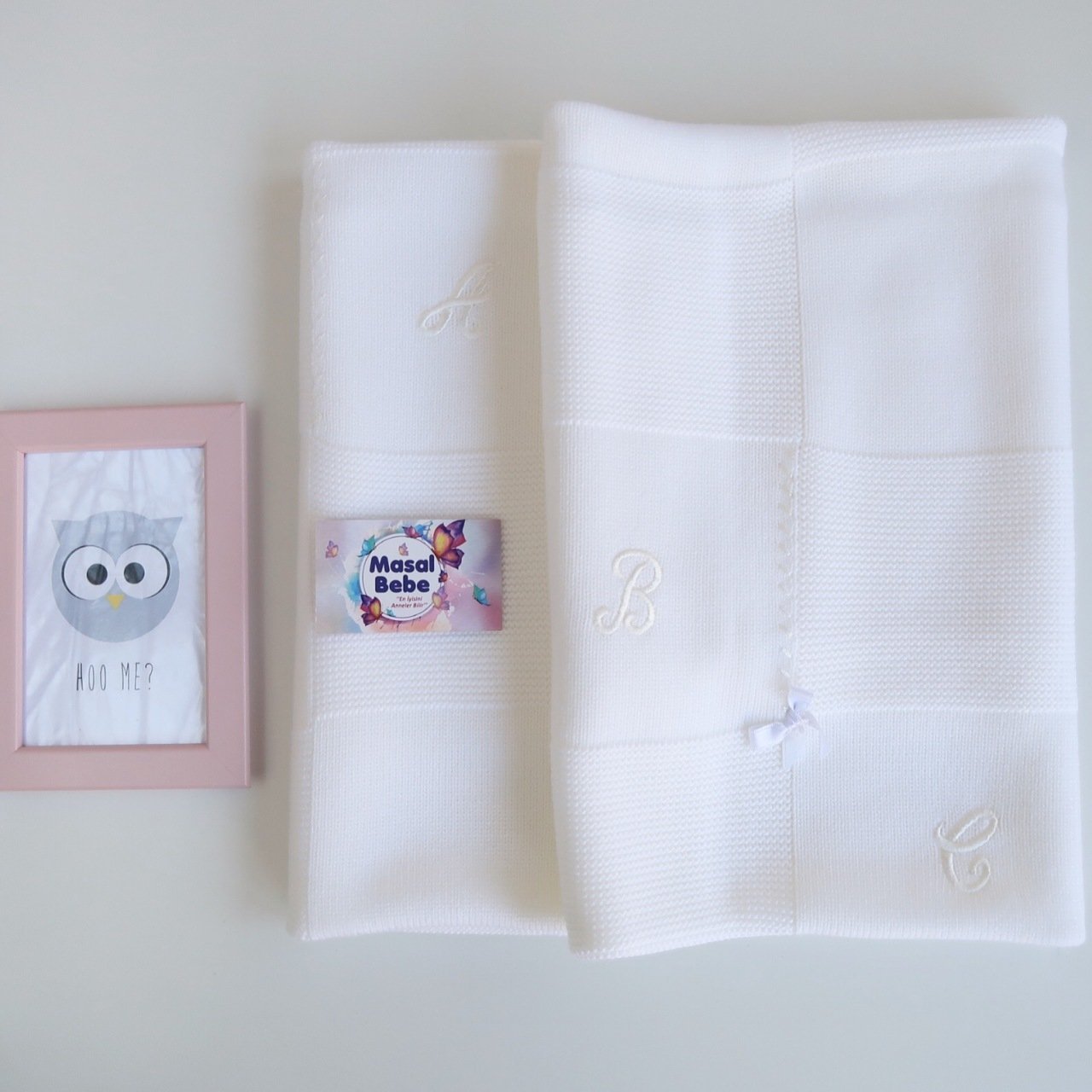 Triko Bebek Battaniyesi- Krem