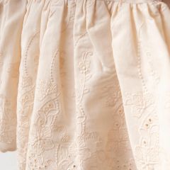 Krem Rengi Fisto Elbise ve Bandana