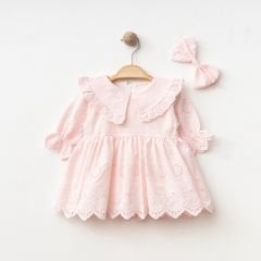 Pembe Fisto Elbise ve Bandana